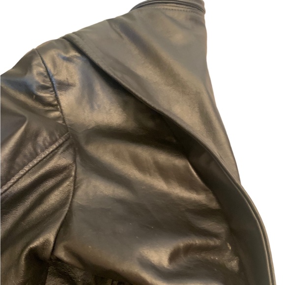 Vintage Brooks Real Leather Biker Jacket Made in USA Sz S (34) - Picture 3 of 12